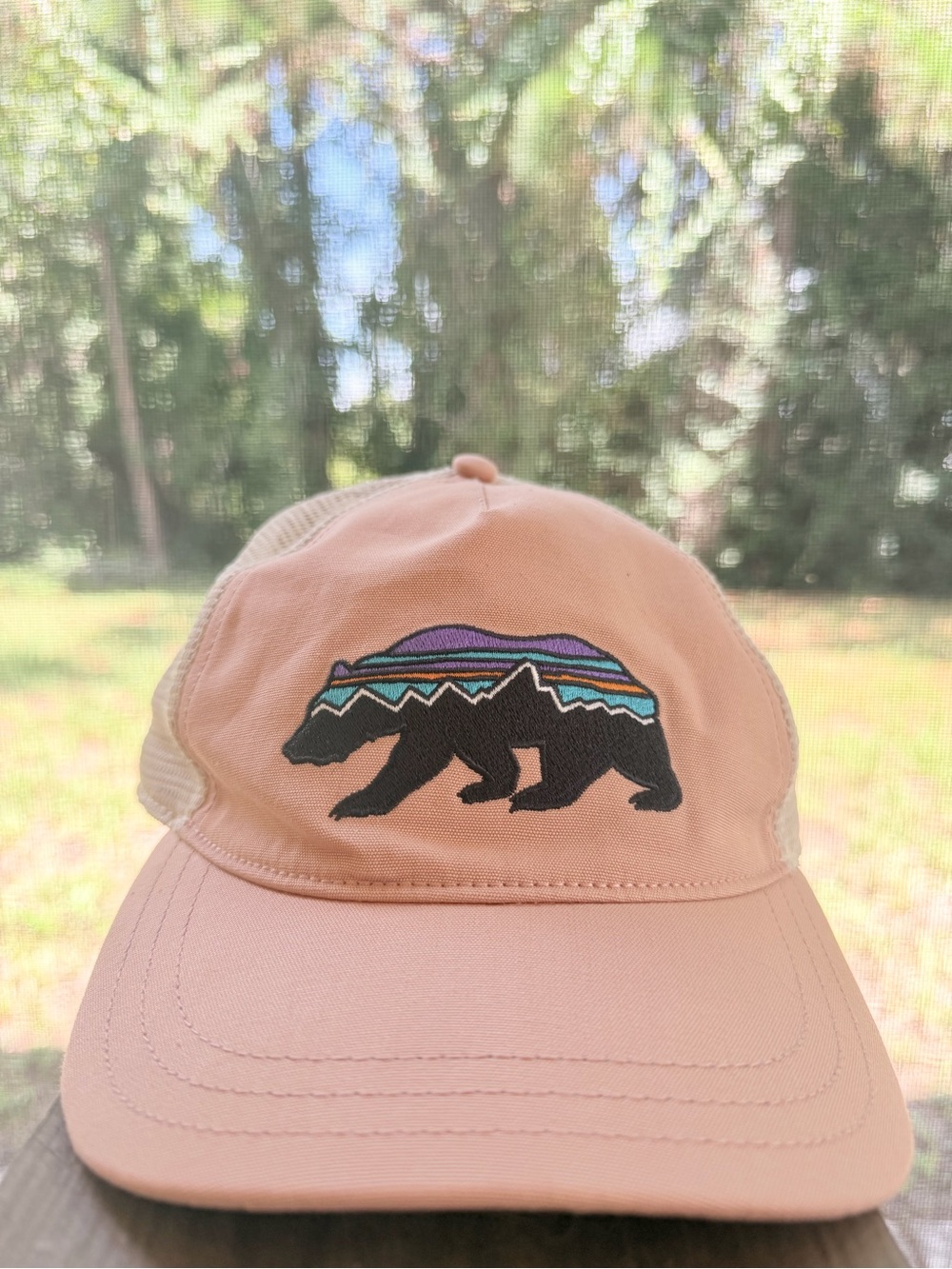 Patagonia Trucker Hat with Bear Embroidery